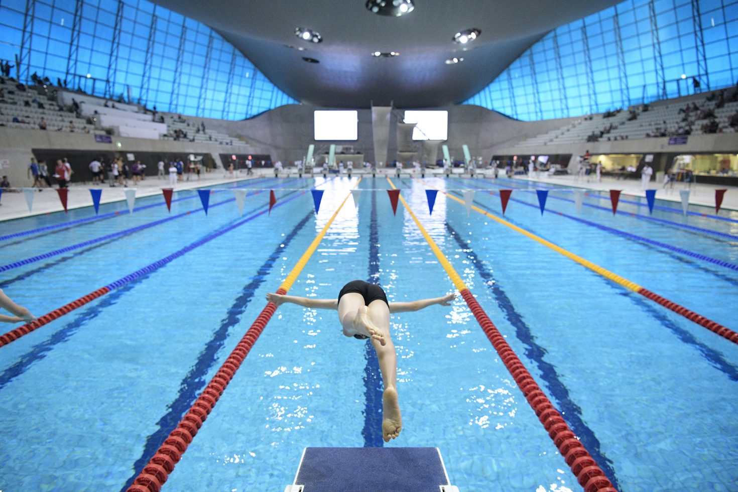 London Aquatics Centre swimming competition